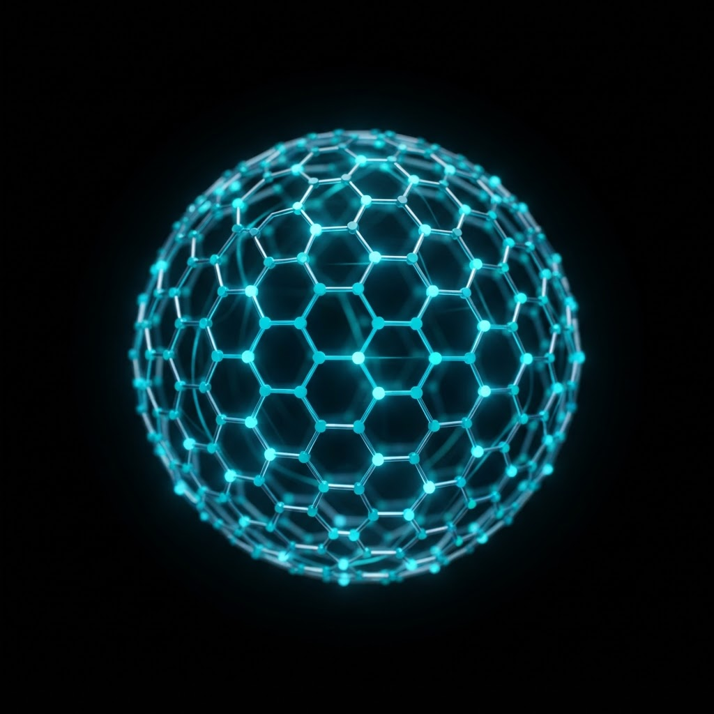 Abstract visualization of an AI neural network